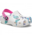 Crocs Toddler Classic Butterfly Clog White / Multi 208300