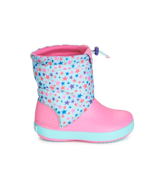 Crocs Kids’ Crocband™ LodgePoint  Boot Ice Blue / Pink Lemonade