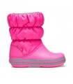 Crocs Winter Puff Boot Kids Electric Pink
